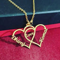 Double Name Heart Necklace